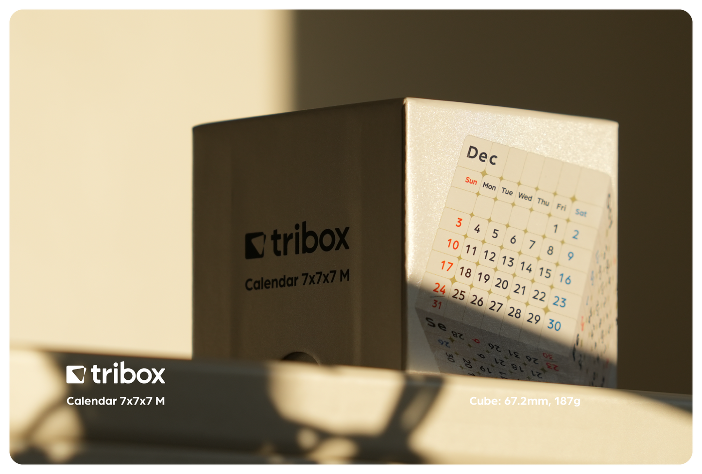 tribox Calendar 7x7x7 Magnetic