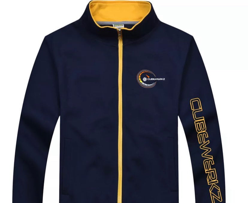 Jacket - black with yellow collar