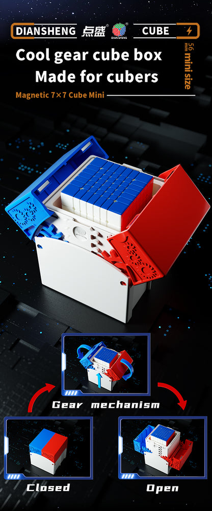 Diansheng Super Mini Cube 56 mm 7x7 (core magnetic, primary internals)