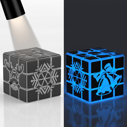 Ziina Star Christmas Cube 3x3x3 (glow in the dark)