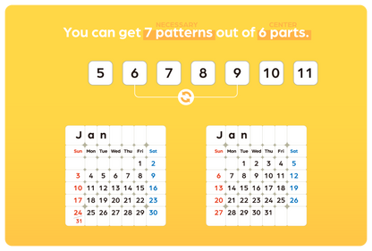 tribox Calendar 7x7x7 Magnetic