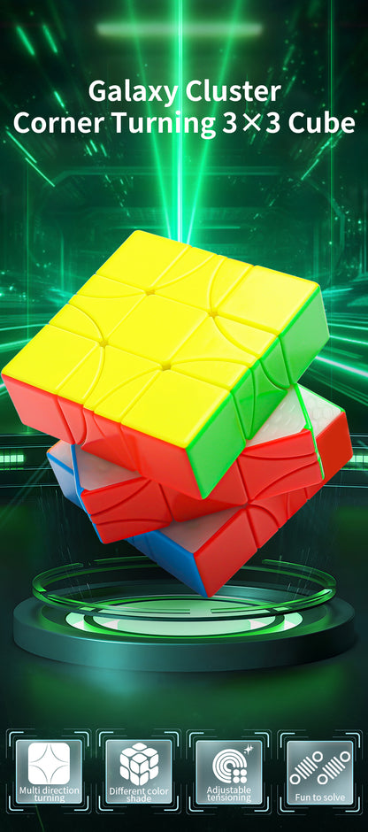 Diansheng Galaxy Cluster Corner-Turning 3x3 Cube (core magnetic)