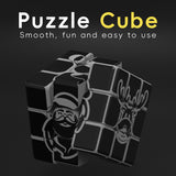 Ziina Star Christmas Cube 3x3x3 (glow in the dark)