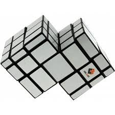 Twin Mirror Cube Silver