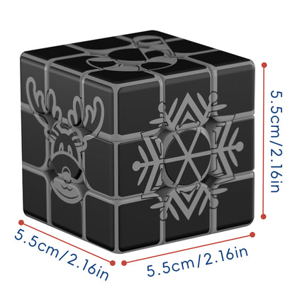 Ziina Star Christmas Cube 3x3x3 (glow in the dark)