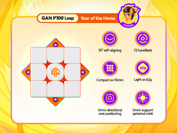 Gan V100 Leap 3x3 Year of the Horse Edition