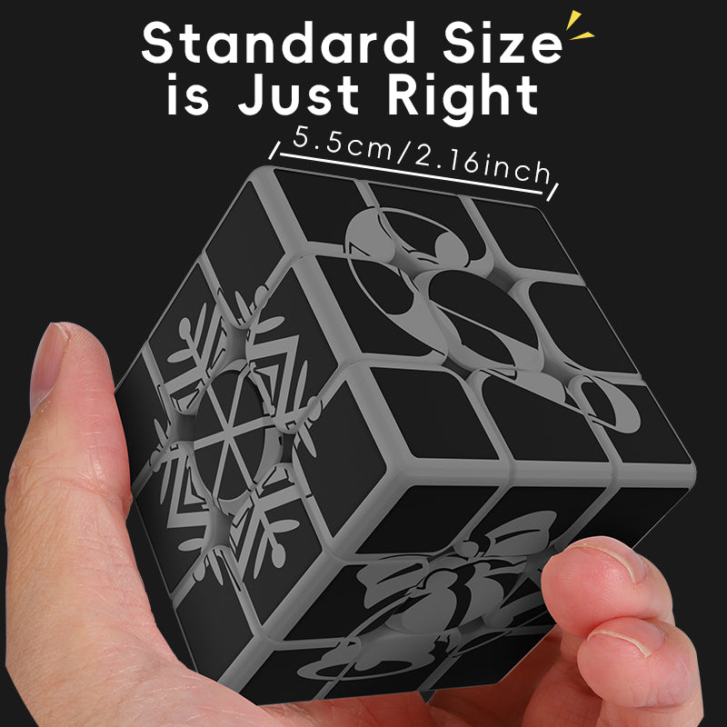 Ziina Star Christmas Cube 3x3x3 (glow in the dark)