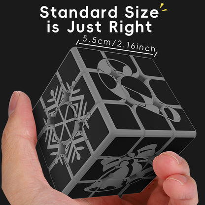 Ziina Star Christmas Cube 3x3x3 (glow in the dark)