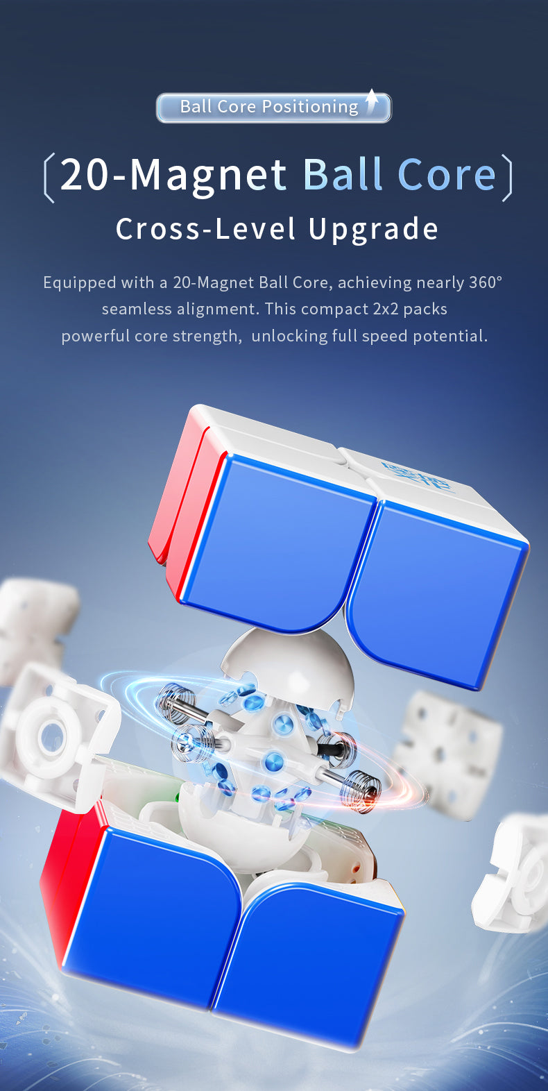 Moyu Weipo V5 20-Magnet Ball Core MagLev Magic Cloth 2x2