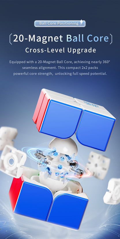 Moyu Weipo V5 20-Magnet Ball Core MagLev Magic Cloth 2x2