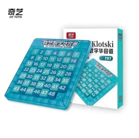 Magnetic  Klotski 7x7 Ice Blue