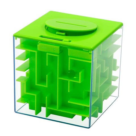 Money Maze Puzzle Box Green