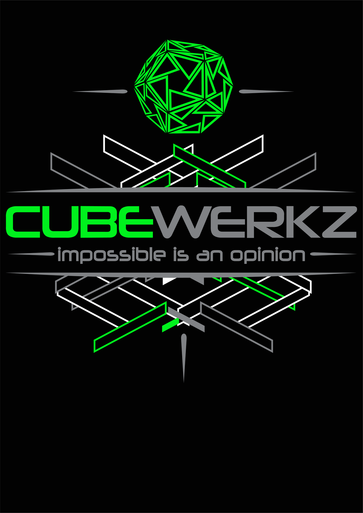 Cubewerkz T-Shirt Square-1 V1 (green)