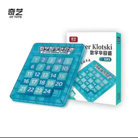 Qiyi Magnetic Number Klotski 5x5 Ice Blue