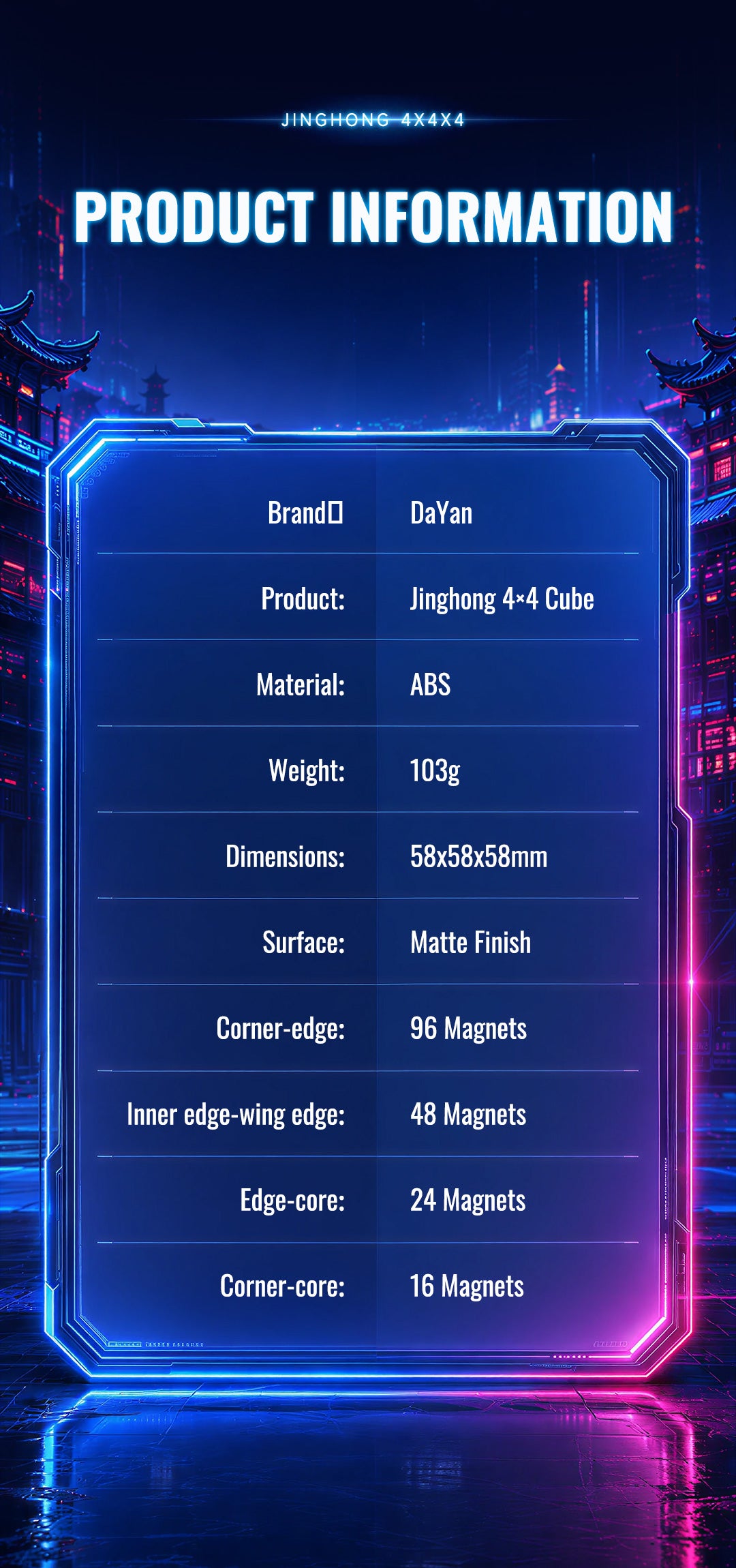 Dayan Jinghong 4x4 (core magnetic)