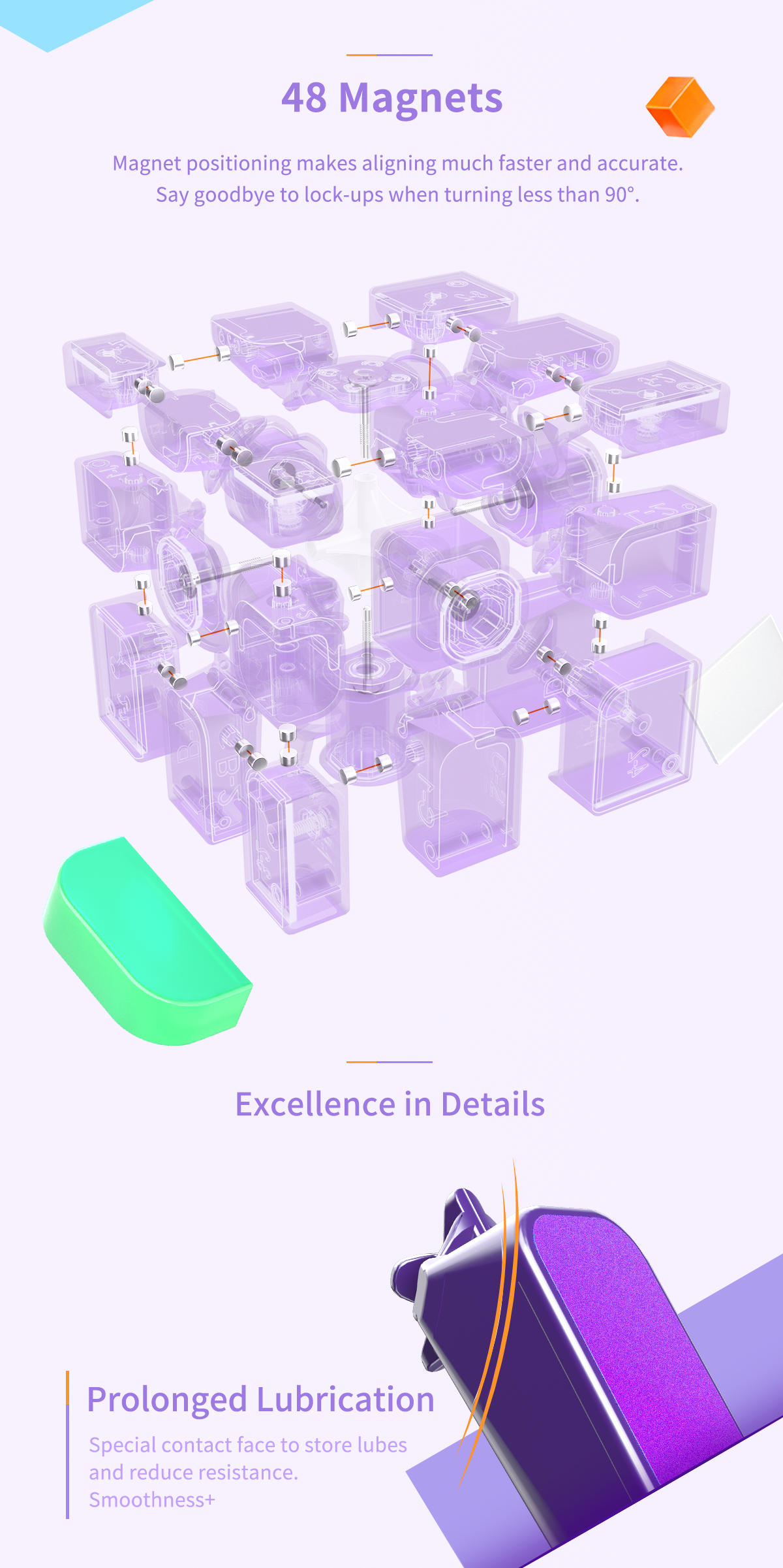 Gan Mirror M (purple) UV