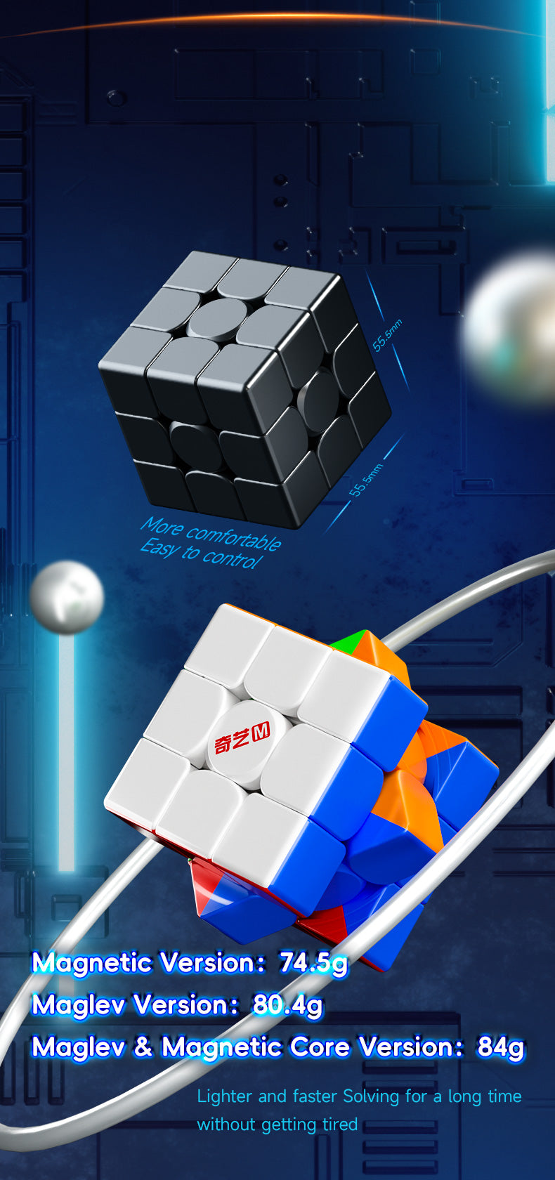 Qiyi M Pro Ball Core + Mag Lev UV