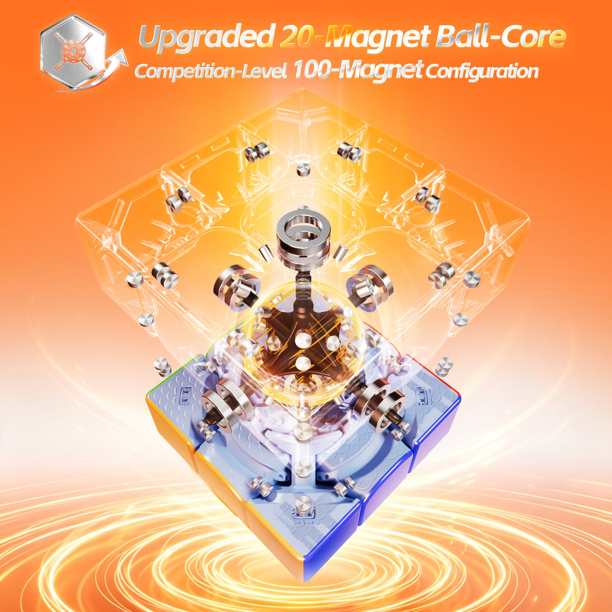 Moyu PB WR 3x3 20-Magnet Ball-Core MagLev Magic Coating Version