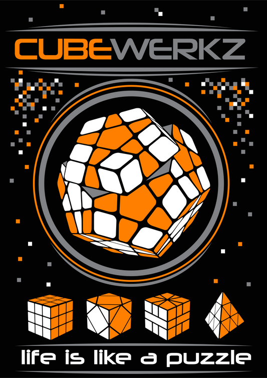 Cubewerkz T-Shirt Megaminx V1 (Orange)