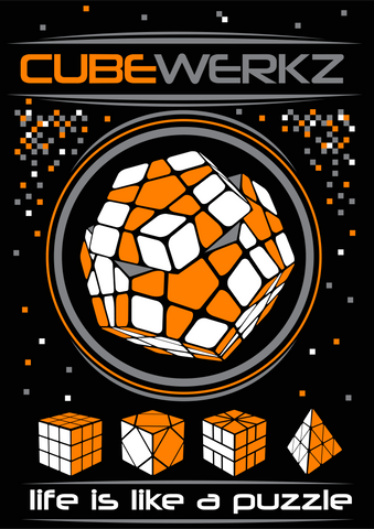 Cubewerkz T-Shirt Megaminx V1 (Orange)