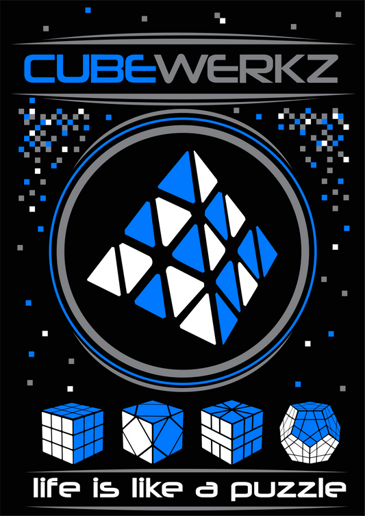 Cubewerkz T-Shirt Pyraminx V1 (blue)