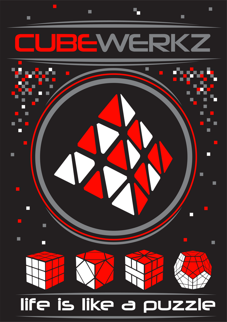 Cubewerkz T-Shirt Pyraminx V1 (red)