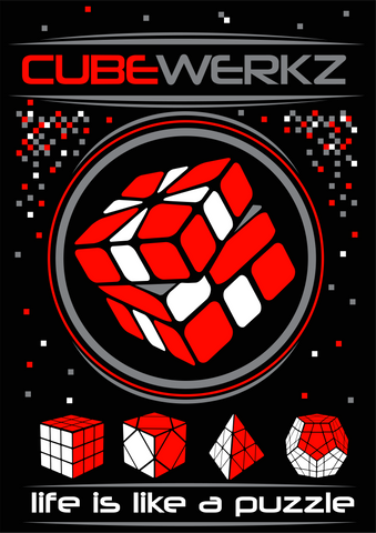 Cubewerkz T-Shirt Square-1 V1 (Red)