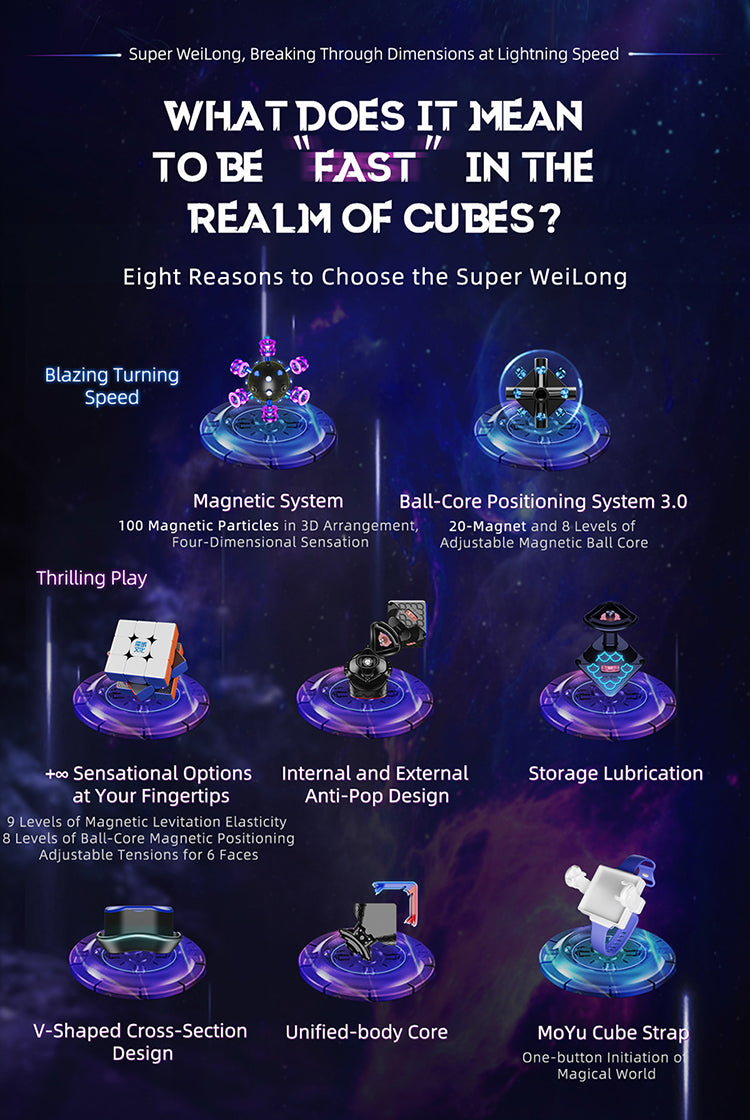 Moyu Super Weilong 3x3 Magnetic