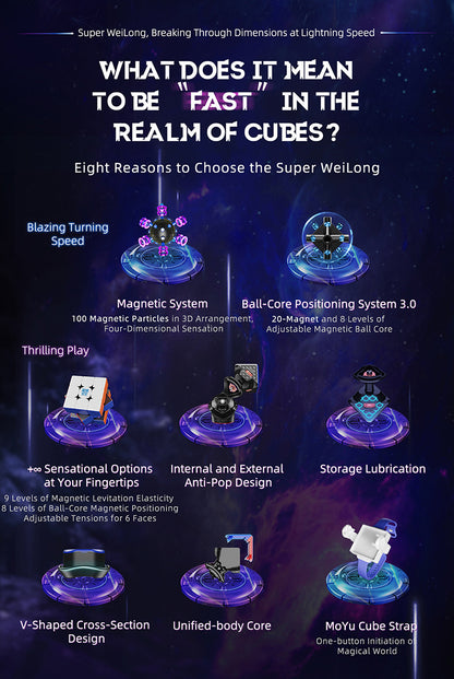 Moyu Super Weilong 3x3 Magnetic