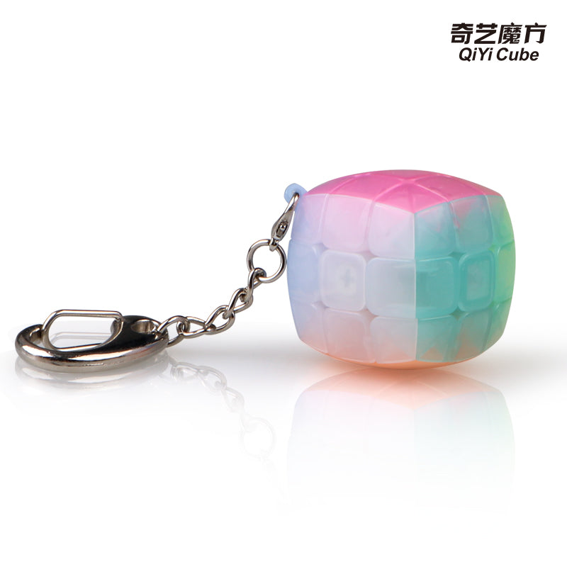 Qiyi KeyChain 3x3 Pillowed Jelly