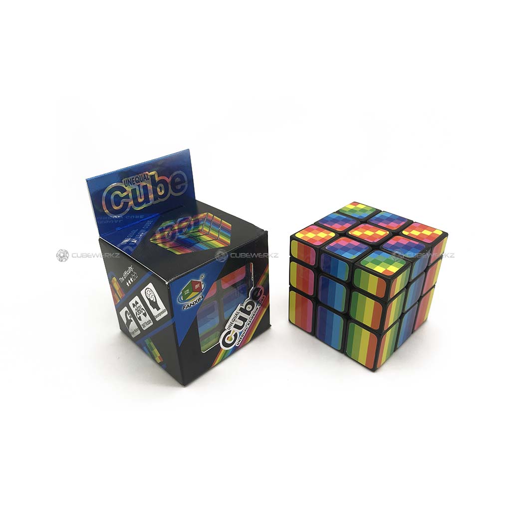 FanXin Rainbow Unequal 3x3 Cube - Cubewerkz Puzzle Store