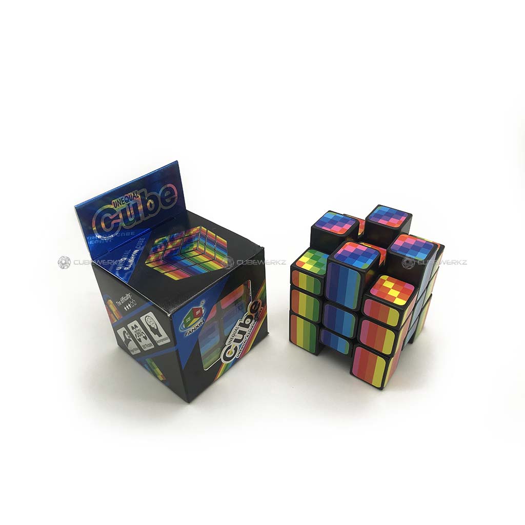 FanXin Rainbow Unequal 3x3 Cube - Cubewerkz Puzzle Store