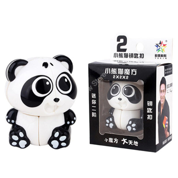 Panda 2x2 Keychain - Cubewerkz Puzzle Store